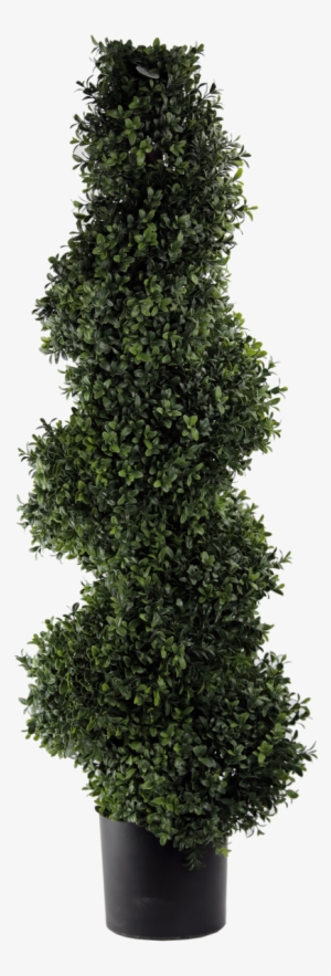 45" Artificial Deluxe Spiral Boxwood Topiary