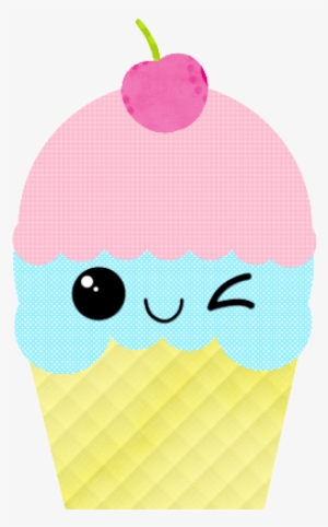 Ice Cream Clipart Alphabet - Ice Cream With Cute Faces