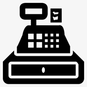 Banner Transparent Stock Cash Register Clipart Black - Clip Art