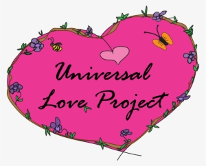 Universal Love Project Logo - Make Love Not Walls Tile Coaster