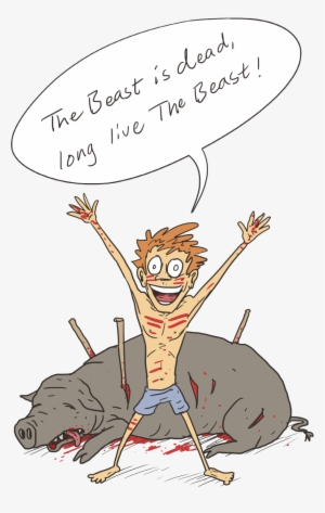 Svg Freeuse Download Flying Drawing Lord The Fly - Transparent Lord Of The Flies