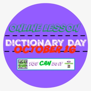 Dictionary Lesson Plan For Dictionary Day October - Circle