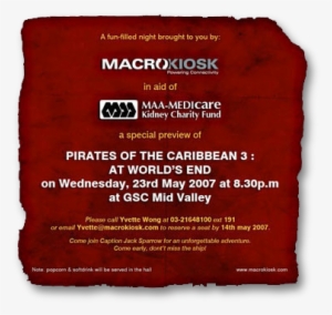 Proving That Charity Can Be Fun, Macrokiosk Followed - Email Invitation