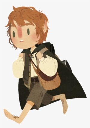 A Fairy Boy With A Black Backpack - Illustration
