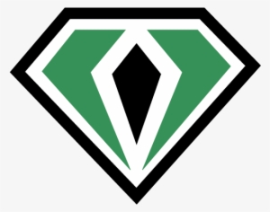 Green Diamond Icon - Breast Cancer Superhero Logo