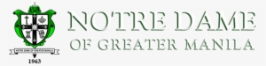 Notre Dame Of Greater Manila Logo