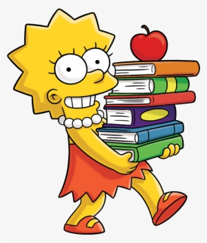I Was An Artsy, Bookworm, Slightly Pretentious Kid - Lisa Simpson In School