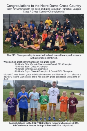 Cross-county Congrats 2018 - Church