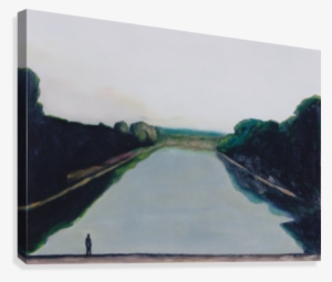 Lake Near The Palace Gregg Simpson Canvas Print - Lake