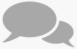 Conversation Icon Png For Kids - Grey Speech Bubble Icon