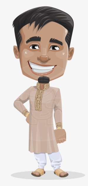 Sunder The Handsome - Indian Man Cartoon Characters