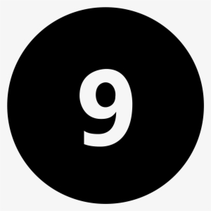 Circled 9 C Icon - 8 Ball Icon Png