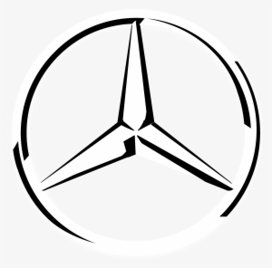 Mercedes-benz Logo Black And White - Mercedes Benz Vector Logo Png