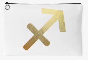 Sagittarius Gold Sign Accessory Pouch - Wallet