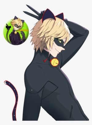Noir Drawing Deviantart - Cat Noir Anime Png