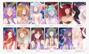 Draw This Again Zodiac Signs Speedpaint By - Zodiac Signs As Anime Girls