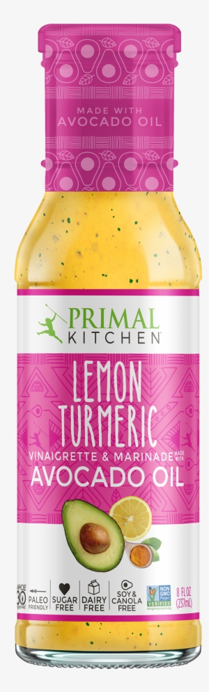 Lemon Turmeric Vinaigrette & Marinade - Primal Kitchen - Caesar Avocado Oil Salad Dressing