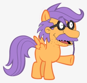 Stratolicious, Crossover, Grandpa Lou, Rugrats, Safe, - Mlp Scootaloo Vector