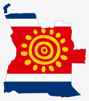 Flag Map Of Angola - Proposed Flag Of Angola