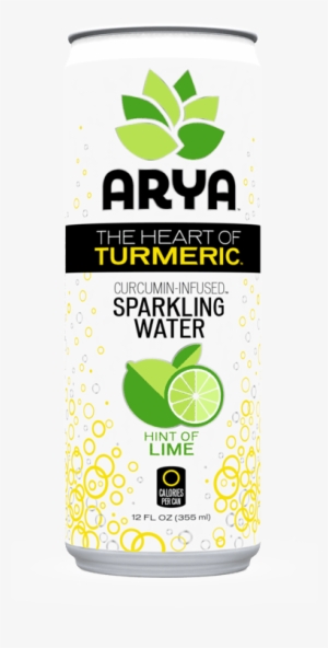 With Our Proprietary Turmeric Extract, The Arya Team - Arya Turmeric Sparkling Water Lime 12