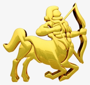 Medium Image - Golden Sagittarius Symbol