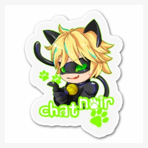 Cat Noir, Chat Noir, Chibi, Cute, Gato Negro, Kawaii, - Cute Miraculous Ladybug Stickers