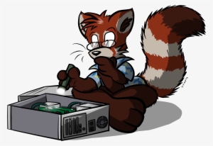 Red Panda Computer - Red Panda On A Computer