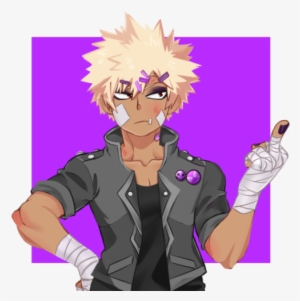 A Goth/punk Bakugou, Which Might As Well Be Canon Because - Cartoon