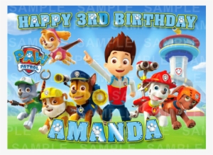 Paw Patrol - Paw Patrol Birthday Backgrounds