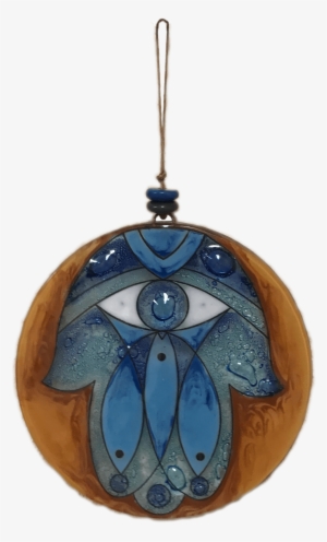 Glass Hamsa Suncatcher Sukkah Decoration From The Sukkah - Suncatcher