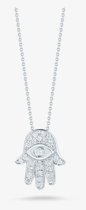 Roberto Coin Tiny Treasures 18k White Gold Hamsa - Pendant