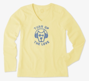 Women's Turn Up The Love Rocket Long Sleeve Crusher - Emblem