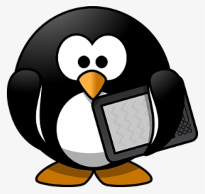 Tux Animal Bird Book Ebook Ebook Reader Er - Penguin Reading A Book