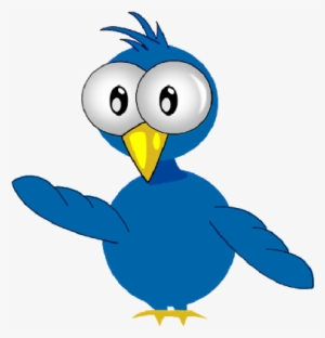 Blue Bird - Cartoon Blue Bird Png