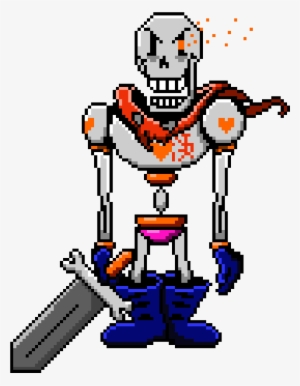 Undertale Papyrus Png Picture Black And White Library - Sprite