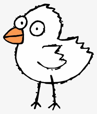 Clipart Bird Black And White - Cartoon Bird Black And White
