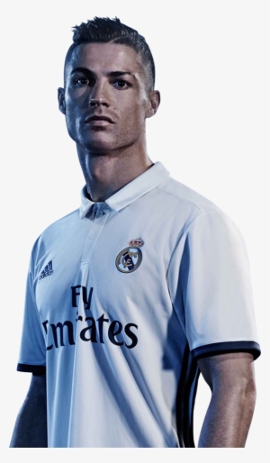 Cristiano Ronaldo Football Render - Jersey Ke 3 Real Madrid 2017