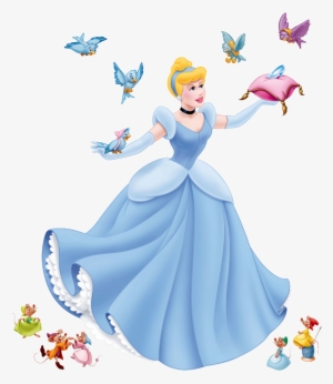 Disney Cartoon Blue Bird Bkmn Clip Art Library - Cinderella Characters Clipart Png