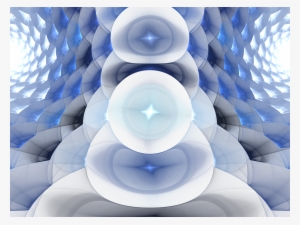 Blue Fractal Mirror Wallpapers - Plastic Fractal