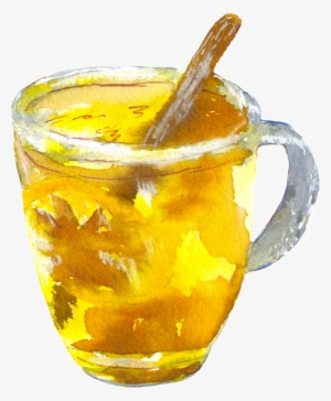 Hand Painted Golden Delicate Water Cup Png Transparent - Portable Network Graphics