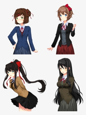Plain Versions Of Ww2 Doki's - Doki Doki Monika Communist