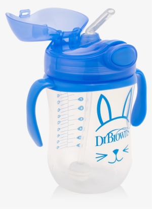 Blue Weighted Straw Cups 3q - Dr Brown's Baby's First Straw Cup