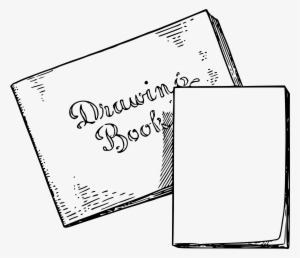 Drawing Textbooks Bored Clip Black And White Stock - Drawing Book Clipart