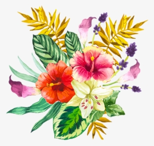 Live Peacefullyeat Blissfully - Beautiful Bouquet Of Tropical Flowers