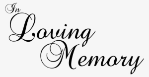 In Memory Of - Loving Memory No Background