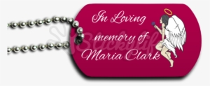 In Loving Memory Dog Tag - Label