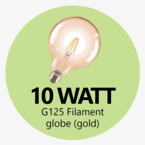 Premium 10 Watt G125 Led Filament Globe - Led Filament