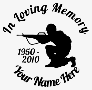 In Loving Memory Soldier Sticker - Loving Memory Heart Sticker