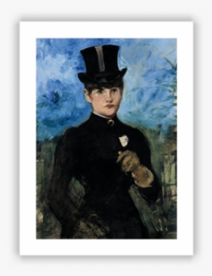 Horsewoman, Fullface - Edouard Manet Portrait Paintings