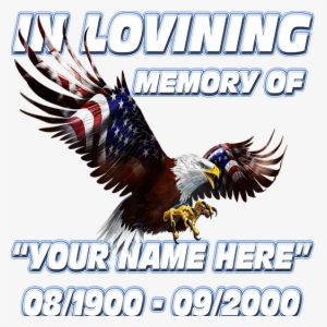 In Loving Memory Patriot Eagle Decal - Decal